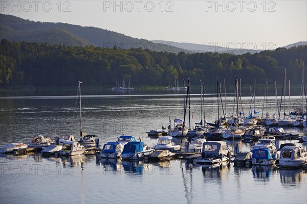 Mooring for pleasure craft on the Edersee