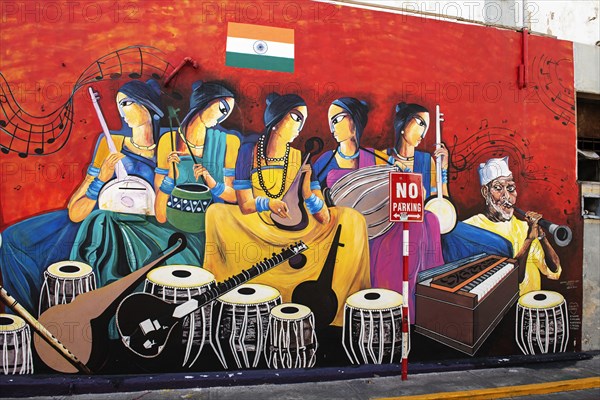 Indian Music Mural