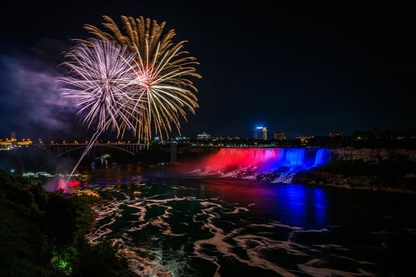 Canadian side view of Niagara Falls