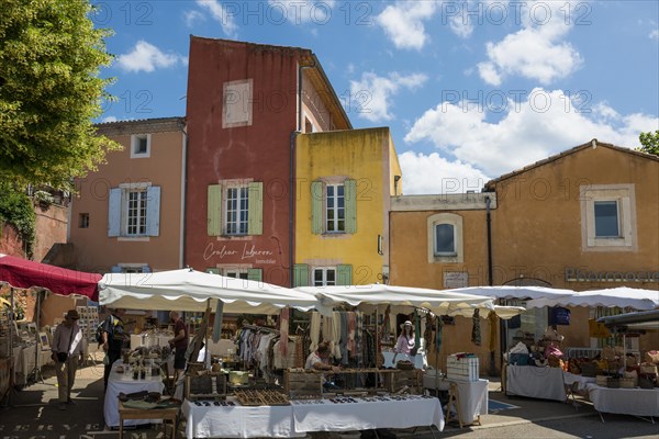 Colourful house facades