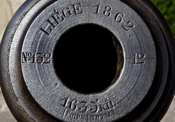 View into a cannon barrel
