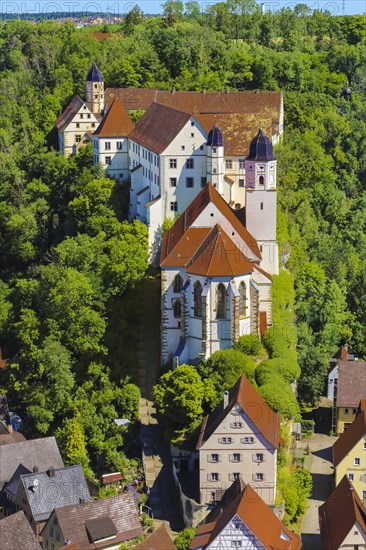 View of Haigerloch Castle in the Eyachtal valley