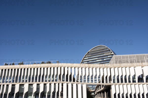 The BBVA headquarters in Madrid in Spain