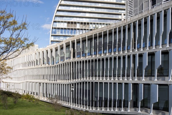 The BBVA headquarters in Madrid in Spain