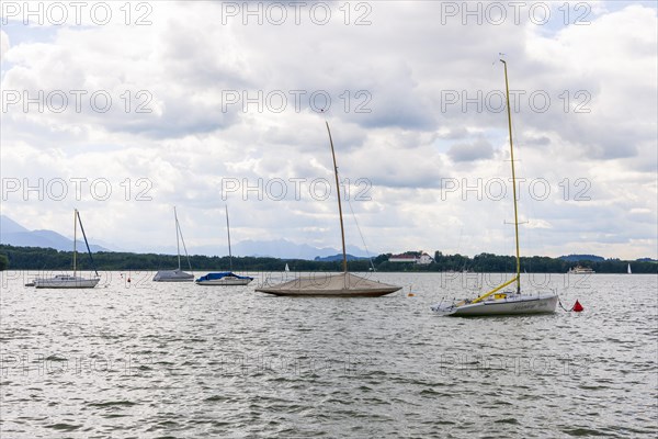 Sailing boats on Lake Chiemsee