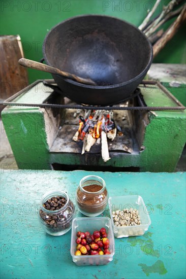 Coffee roasting demonstration in the Blue Mountains