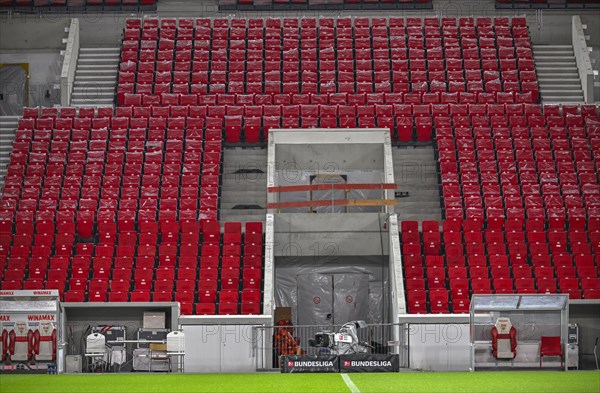 Construction progress main grandstand