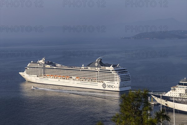 Harbour exit of the MSC Musica