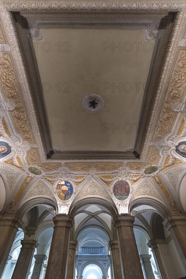 Stucco ceiling in Palazzo Pallavicini-Cambiasom