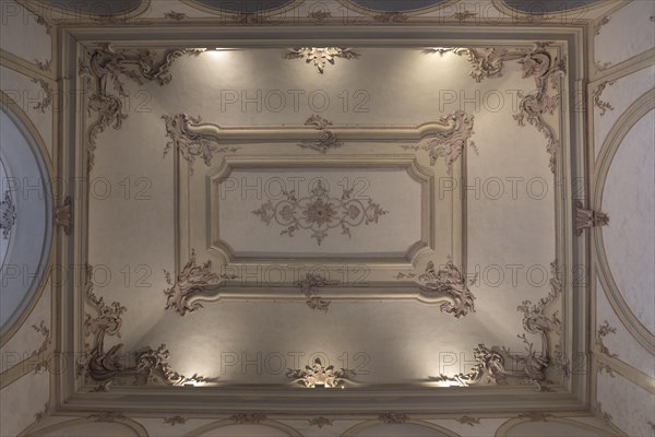 Historic stucco ceiling in the Palazzo Reale