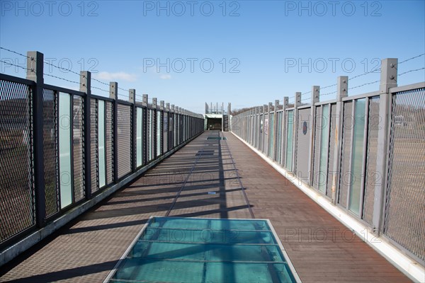 Dorsan Peace Park. The destroyed railway bridge over the Imjin River between North and South Korea