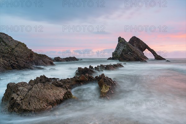 Bow Fiddle Rock at sunrise