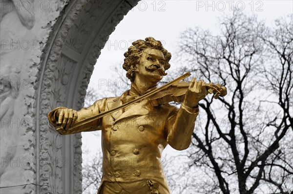 Johann Strauss monument in the Stadtpark