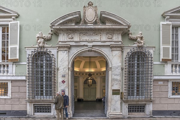Entrance portal of Palazzo Baldassarre Lomellini
