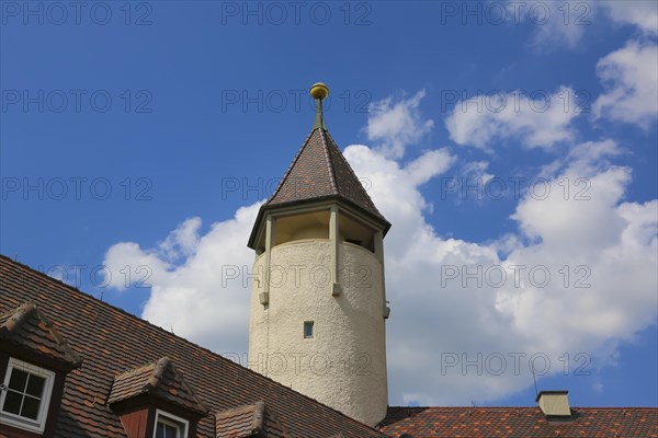 Teck Castle with hiking home of the Swabian Alb Association