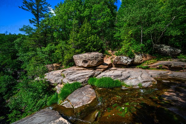 Kaaterskill Falls waterfal in Catskills Mountains