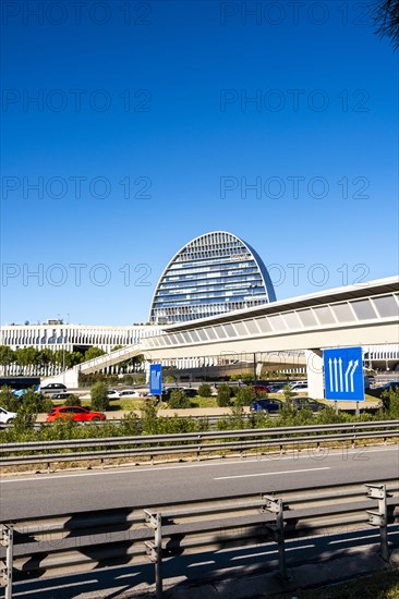 The BBVA headquarters in Madrid in Spain