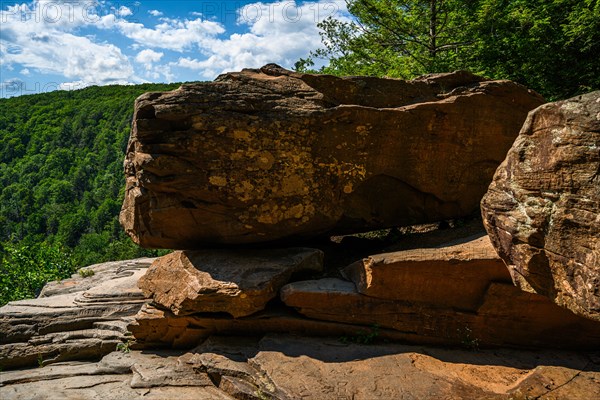 Kaaterskill Falls waterfal in Catskills Mountains