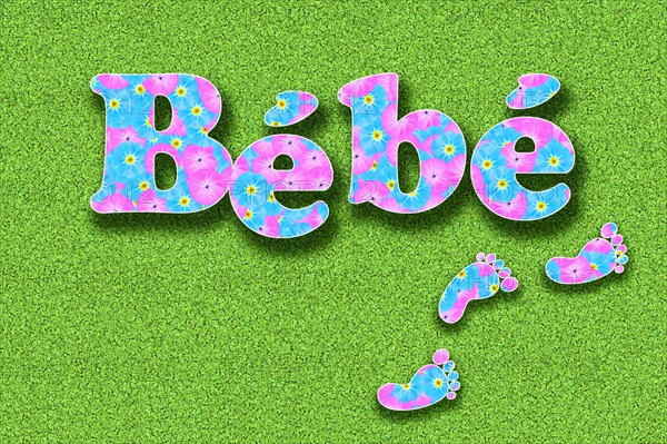 The French word Bebe for baby