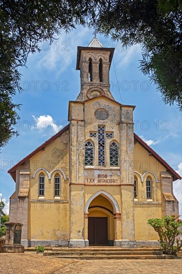 19th century FJKM Antranobiriky Church in the city Fianarantsoa