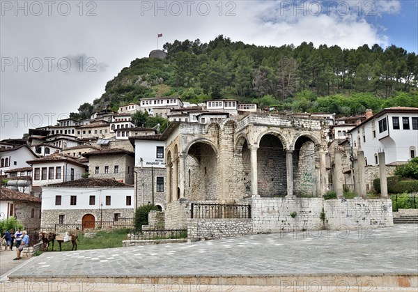 Pasha's palace in front of the Mangalem district and the castle hill