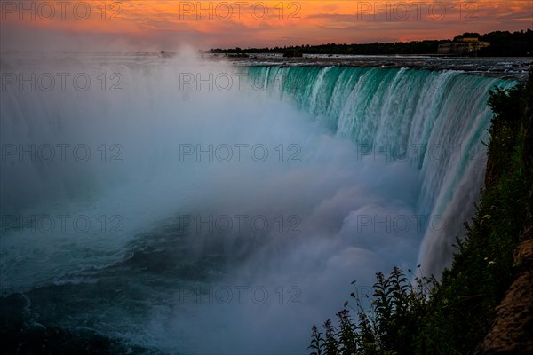 Canadian side view of Niagara Falls