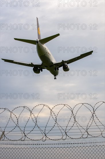 Taking off passenger aircraft