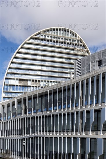 The BBVA headquarters in Madrid in Spain