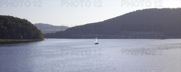 Sailing boat on the Edersee