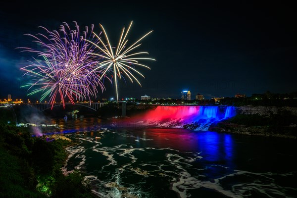 Canadian side view of Niagara Falls