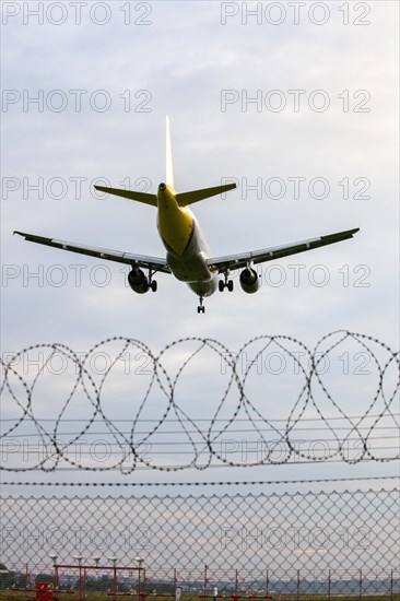 Taking off passenger aircraft