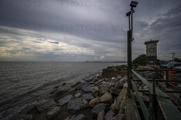 Lake Erie shore in the town of Hamburg