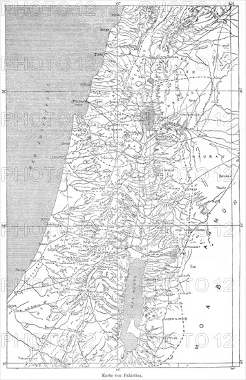 Historical map of Palestine