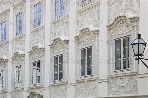 Baroque house facade in Steiner Landstrasse