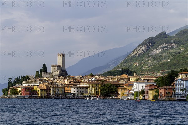 View of Malcesine with the Scaligero Castle