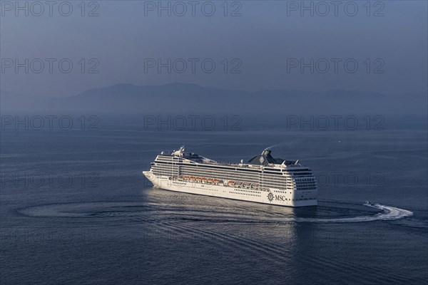 Harbour exit of the MSC Musica