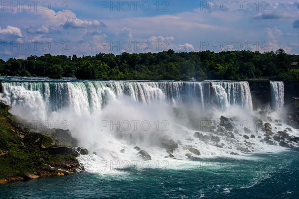 Canadian side view of Niagara Falls