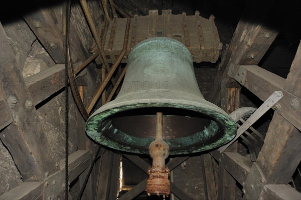 The medieval bronze alarm bell Roland