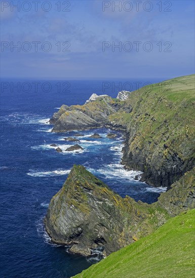 Spectacular coastline with sea cliffs