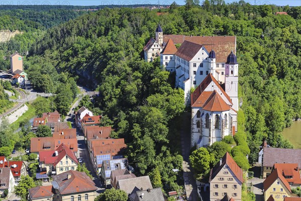 View of Haigerloch Castle in the Eyachtal valley