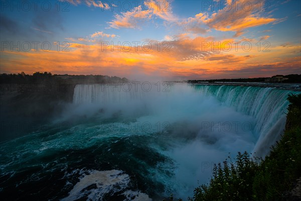 Canadian side view of Niagara Falls