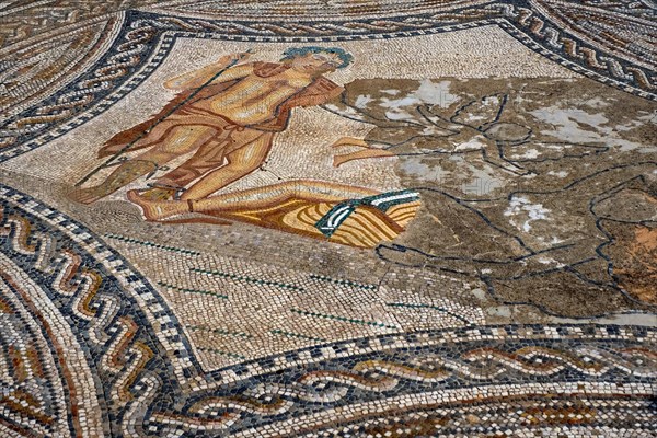 Roman mosaic of Bacchus in the House of the Knight at Volubilis