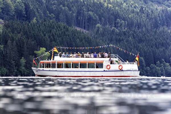 Excursion boat on Lake Titisee in the Black Forest