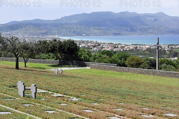 German military cemetery, Maleme, Crete, Greece, Europe
