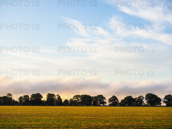 Scottish Lowlands panorama, Scotland, United Kingdom, Europe