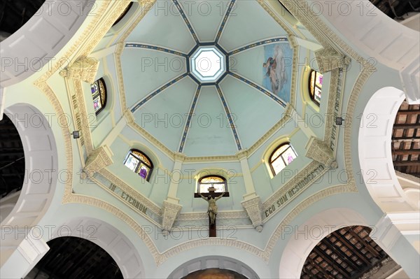 Dome in the mausoleum, church on the Cementerio de Cristobal Colon, Christopher Columbus Cemetery, 56 ha cemetery, Havana, Cuba, Greater Antilles, Caribbean, Central America, America, Central America