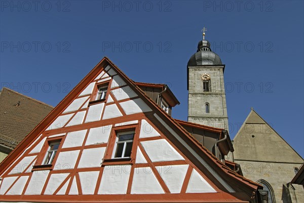 St Martin's Church from the 12th century, former collegiate monastery, Forchheim, Upper Franconia, Bavaria, Germany, Europe