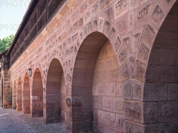 City walls in Nuernberg, Germany, Europe