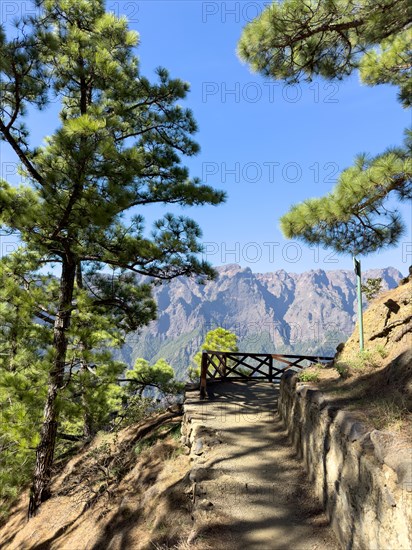 Mirador de Los Roques, Caldera de Taburiente, La Palma, Canary Islands, Spain, Europe