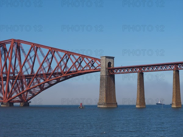 Forth Bridge over Firth of Forth in Edinburgh, Scotland, United Kingdom, Europe